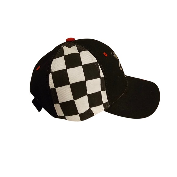 Vintage Dale Earnhardt Jr #8‎ Budweiser Baseball Hat Cap Checker Flag - Picture 2 of 6